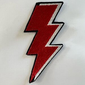 Retro Lightning Bolt Embroidered Patch
